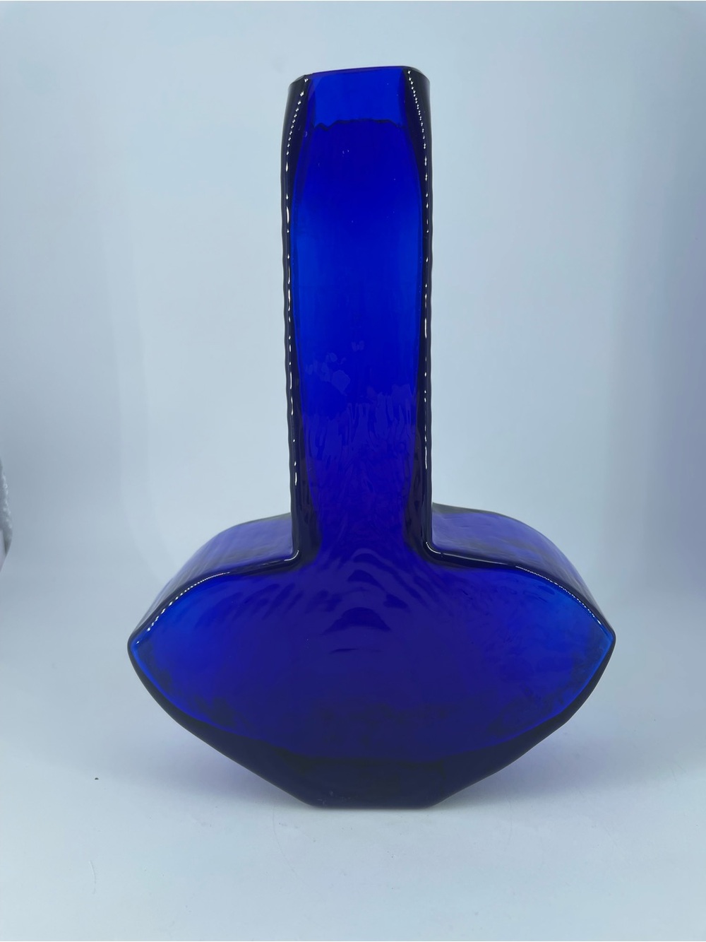 Vintage Rare! Hand-Blown Blenko #868 Cobalt Blue Vase